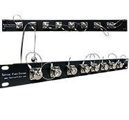 Magnum™ Hybrid  Patch Panel with 8 Magnum™ Hybrid Chassis Connectors, Duplex LC Patch & Power Cables