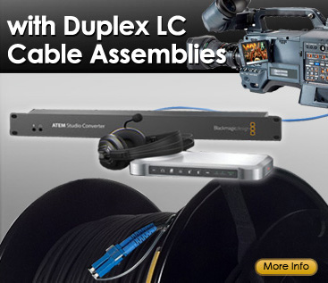 with Duplex LC Cable Assemblies