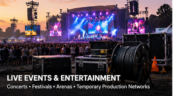 Live Events and Entertainment Fiber Optic Cables