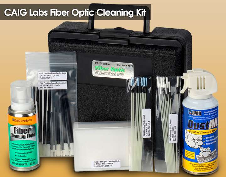 CAIG Labs Fiber Optic Cleaning Kit
