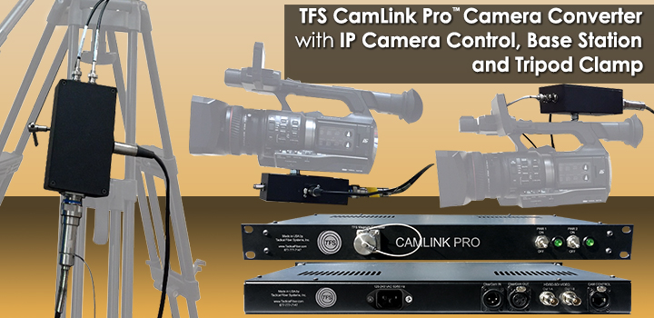 CamLink® Pro Camera Converter & Base Station - Sends HD/SD-SDI Video with ClearCom Connection and IP Based Data Connection for Camera Control - Self Powered
