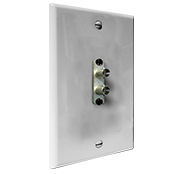 Standard Wall Plate with Duplex ST Connector